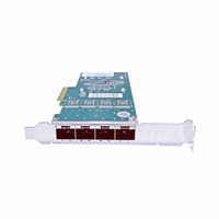 GRT G350AM4 Chip Quad Port 1GbE SFP Tarjeta de red de fibra óptica PCIe X4 Adaptador Ethernet