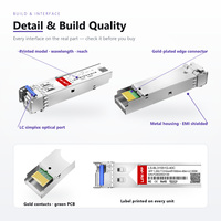 Module émetteur optique SFP BiDi LC 1.25G monomode 10km 20km 40km 80km 100km 160km 1310nm 1550nm 1490nm