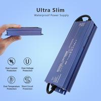 Fuente de Alimentación LED Impermeable de 5 Años de Duración, DC 12V/24V/48V 60W-500W, Voltaje Constante, Salida Única, Controlador de Luz de Inundación, Transformador IP67