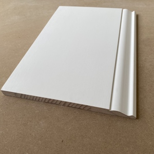 Skirting Wood Molding Shapes Interior Wall Moulding <b>White</b> Primed Finger Joint Pine FJ Baseboard Architrave - Product Image 4