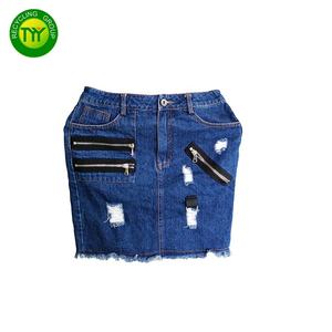 Falda vaquera con <span class=keywords><strong>Mango</strong></span> para <span class=keywords><strong>mujer</strong></span>, Vestido largo de maternidad de Corea, ropa de invierno usada - Product Image 2