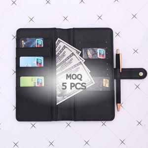 Yihe tốt nhất bán Cá Nhân Nhỏ Saffiano Da <span class=keywords><strong>Mini</strong></span> Thẻ Ví Slim Ring-Less thư mục <span class=keywords><strong>Folio</strong></span> cho hóa đơn hộ chiếu ghi chú Quà Tặng - Product Image 1