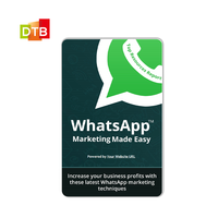 Carte de visite NFC personnalisée pour WhatsApp, carte intelligente à scanner avec QR code, communication sociale, avis WhatsApp, carte RFID