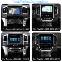 Actualización Viknav para Toyota LC200 2007-2021, Pantalla OEM para Auto, CarPlay Inalámbrico, Android Auto, DSP, Mirror Link, Decodificador Airplay