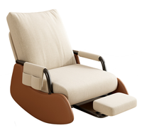 Fauteuil à bascule rétro, fauteuil inclinable, fauteuil de détente, balcon, salon, maison, adulte, confortable