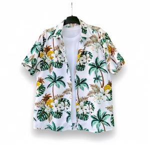 Chemise hawaïenne à manches courtes de qualité supérieure en tissu respirant pour les voyages à la plage et les tenues de villégiature - Product Image 2