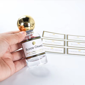 Hot Foil Stamping Custom Vinyl Metallic Oval Sticker <strong>Label</strong> for Essential Oil Bottle Vials Perfume <strong>Label</strong> Printing - Product Image 6