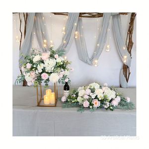 Vòng Hoa Trang Trí Để Bàn Vòng Hoa Bóng Trang Trí Đám Cưới Sắp Xếp Trung Tâm Hoa Nhân Tạo - Product Image 2