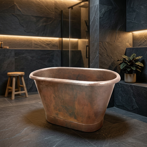 Bañera de Cobre Brillante para Baño, en Oferta, para Uso en Baños - Artesanía India - Product Image 1