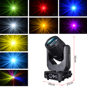 Luz de escenario con cabezal móvil de haz blanco de 295W DMX512/bombillas halógenas de doble prisma con Control activado por sonido IP20 para puesta en escena - Product Image 6