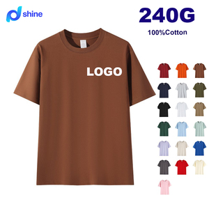 240G 100% Cotton Custom Logo Plus Size <strong>Men's</strong> Clothing Wholesale Man Clothes Manufacturers <strong>Mens</strong> <strong>Silk</strong> Screen Print Women's T <strong>Shirt</strong> - Product Image 1