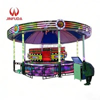 Trampolino Bungee Rotante per 20 Giocatori con Luci LED e Musica per Bambini, Attrezzatura per Parchi Divertimento Interni ed Esterni a Prezzo di Fabbrica
