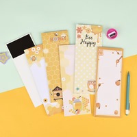 Bloc-notes magnétique Vivid, papier haute opacité pour le coloriage, papeterie de bureau tendance pour l'affichage en chaîne de librairies