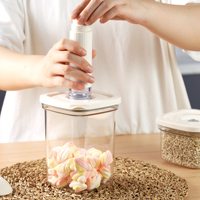 Conception haut de gamme hermétique Rectangle Transparent en plastique contenants de stockage des aliments boîte Durable vide pot bidon ensemble cuisine