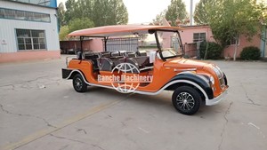 Hot Sale Four <b>Wheel</b> Classic Electric Vintage Sightseeing Car High Quality 2 Seater 4 Wheeled for Sightseeing Wedding - Product Image 6