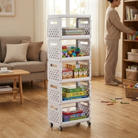 Étagère de rangement pour légumes à 5 niveaux, rectangulaire, mobile, avec roulettes, accessoires de cuisine, étagère à épices