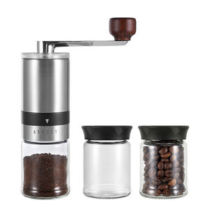 Handkurbel kunden spezifisch 6 Präzision Grobheit Einstellung Kaffeebohnen mühle Manuelle Kaffeebohnen mühle Manuelle Kaffee maschine - Product Image 1