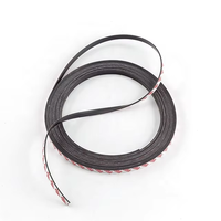 Bande magnétique flexible SrO 2 mm d'épaisseur, aimant en poudre multipolaire en caoutchouc, qualité industrielle, surface revêtue, brun, souple