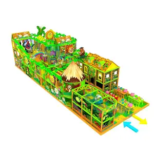 Children Commercial Plastic Playground Slides Rubber Tiles Kids Indoor Playground Equipment