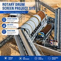 Trommel rotatif de criblage minier à haute efficacité avec moteur vibrant latéral pour le lavage et le criblage du sable, du gravier et du minerai