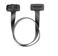 Cable de extensión de 16 Pines, diagnóstico macho a hembra para dispositivos OBD2 de amplio rango, compatibilidad que permite la funcionalidad del lector de códigos