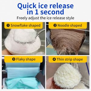 Máquina de hielo granizado de 12 litros copo de nieve pequeña máquina de hielo comercial completamente automática - Product Image 2