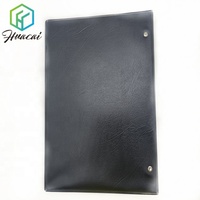Tas File siswa A4 Folder warna tas kantor kustom Logo iklan tas Data tombol transparan dompet plastik PVC Populer