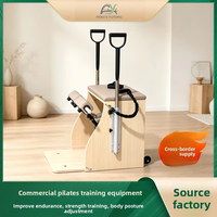 Silla de Pilates de Madera de Arce con Logotipo Personalizado OEM para Estudio de Yoga y Pilates y Suministro de Accesorios de Fitness
