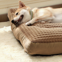 Sofá Cama Ortopédico de Lujo XL Grande de Felpa para Perro y Gato al por Mayor con Funda Extraíble y Base Antideslizante