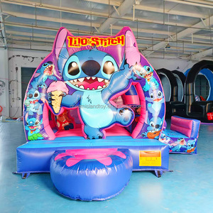 <span class=keywords><strong>Castillo</strong></span> Hinchable Comercial con Tobogán para Niños, Casa de Brinco Inflable de PVC para Alquiler - Product Image 2
