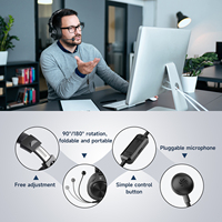 OneOdio A71D Headset berkabel, Headset Over Ear dengan mikrofon lepas pasang dan Headset Studio profesional