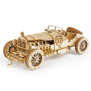 Robotime Rokr DIY Artisanat en Bois MC401 V8 <span class=keywords><strong>Grand</strong></span> <span class=keywords><strong>Prix</strong></span> Modèle de Voiture Kit de Modèles en Bois 3D pour Dropshipping - Product Image 1