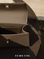 Sac à main de luxe en cuir véritable 2026 SS, sac bandoulière minimaliste en cuir Epsom, sac de soirée haut de gamme, vente en gros pour boutiques