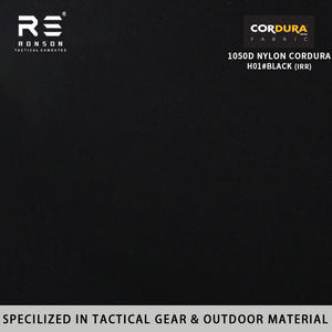 Ronson H01 # BK noir 1000D Nylon Cordura tissu proche infrarouge NIR WR PU enduit engrenages tactiques pour vêtements de sport Style rayé - Product Image 3