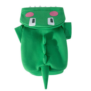 Costume de dinosaure vert pour animaux de compagnie, sweat à capuche mignon pour chats et chiens, tenue de transformation en polaire chaude à motif de dessin animé - Product Image 5