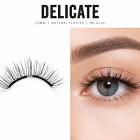Faux cils magnétiques souples personnalisés en gros, naturels, délicats, réutilisables, sans colle requise pour un usage quotidien