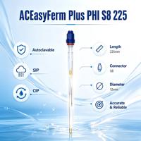 Sonde de pH en ligne ACITEK S8 225 mm, précision 0,01 pH, sonde en verre OEM pour la mesure dans l'industrie laitière et cosmétique