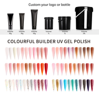 Gel de construction dur, gel longue durée, UV, sans HEMA, créez votre propre marque de gel de construction, extension d'ongles