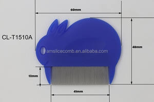 Peigne anti-poux à manche lapin, nouvelle génération, facile à saisir, super dense, élimine efficacement les poux, les lentes, les tiques et les puces - Product Image 4