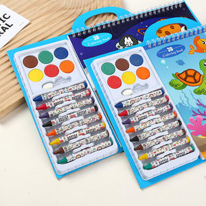 Nouveautés Livre de coloriage à l'eau <span class=keywords><strong>magique</strong></span> Ensemble de papeterie de <span class=keywords><strong>peinture</strong></span> pour enfants Livre de croquis de dessin animé avec <span class=keywords><strong>peinture</strong></span> aquarelle et crayon - Product Image 6