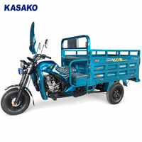 Tricycle à essence 151-200cc, moteur 1000W, certifié CEE, véhicule utilitaire à carrosserie ouverte, capacité de charge de 500 kg pour le transport de marchandises agricoles
