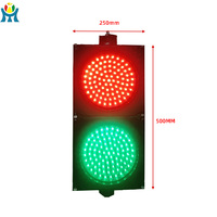 Luz de Advertencia de Señal de Tráfico LED de Pantalla Completa Roja y Verde de 200 mm (8 Pulgadas)