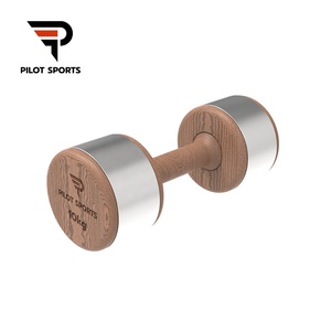 Cao cấp sang trọng thép không gỉ quả tạ miễn phí trọng lượng trong Walnut Cherry sồi và tro gỗ cho sang trọng và quyền lực Đào Tạo - Product Image 6