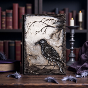 Dizüstü Retro kuş 3D kabartma zanaat GTB02J karga sihirli kitap Krusu tarafından kalınlaşmış dizüstü - Product Image 5