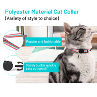 2025 accessoires de chat personnalisés à la mode collier Laser multicolore avec boucle de sécurité étiquette nominative et collier ceinture cloche