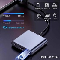 Câble adaptateur multifonction USB 3.1 USB C vers HDTV 4K 30Hz USB 3.0 Type C PD, convertisseur 3 en 1