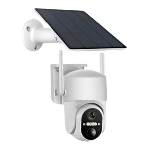 Ubox App Solar 4G Sim Card 3MP WIFI Bullet PTZ Camera Solar Powered Outdoor CCTV Security Camera System with Battery