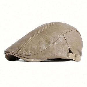 En gros : Chapeaux et casquettes pour hommes en cuir PU, incluant chapeaux Gatsby, bérets, casquettes de golf, casquettes de soleil, casquettes Ivy, bérets et casquettes Ivy à visière décontractées, tendance - Product Image 6