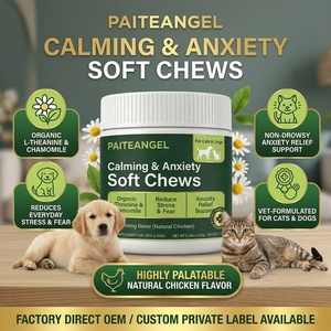 Snack Morbidi Calmanti OEM all'Ingrosso per Cani e Gatti, Supporto Antistress con L-Teanina e Camomilla, Etichetta Privata Personalizzata - Product Image 1