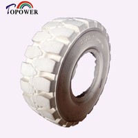 Pneu plein industriel non-marquant TOPOWER pour chariot élévateur 21x8-9 pour roues tout-terrain Garantie 18 mois Fabriqué au Cambodge pour les États-Unis